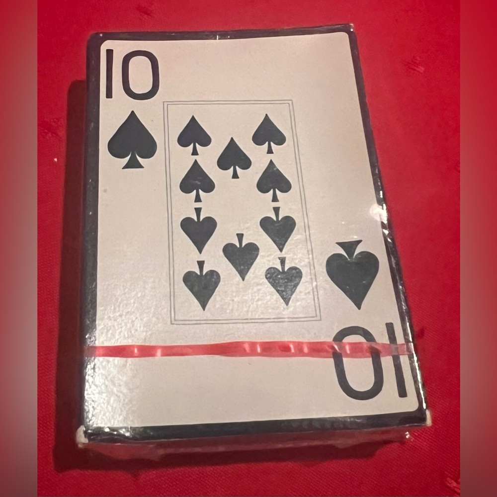Vintage 1950-70 Elegant Black and White Playing Cards